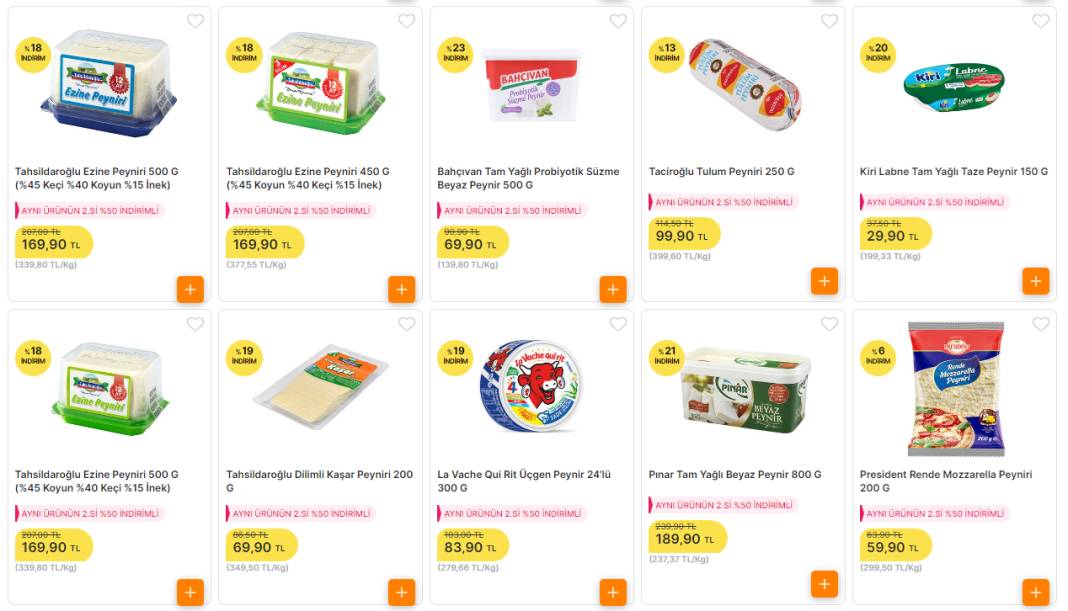 Migros Market'te dev peynir indirimi: İkincisi yarı fiyatına! Biberli peynir 24 TL, kaşar peyniri 69 TL, taze peynir 29 TL... 2